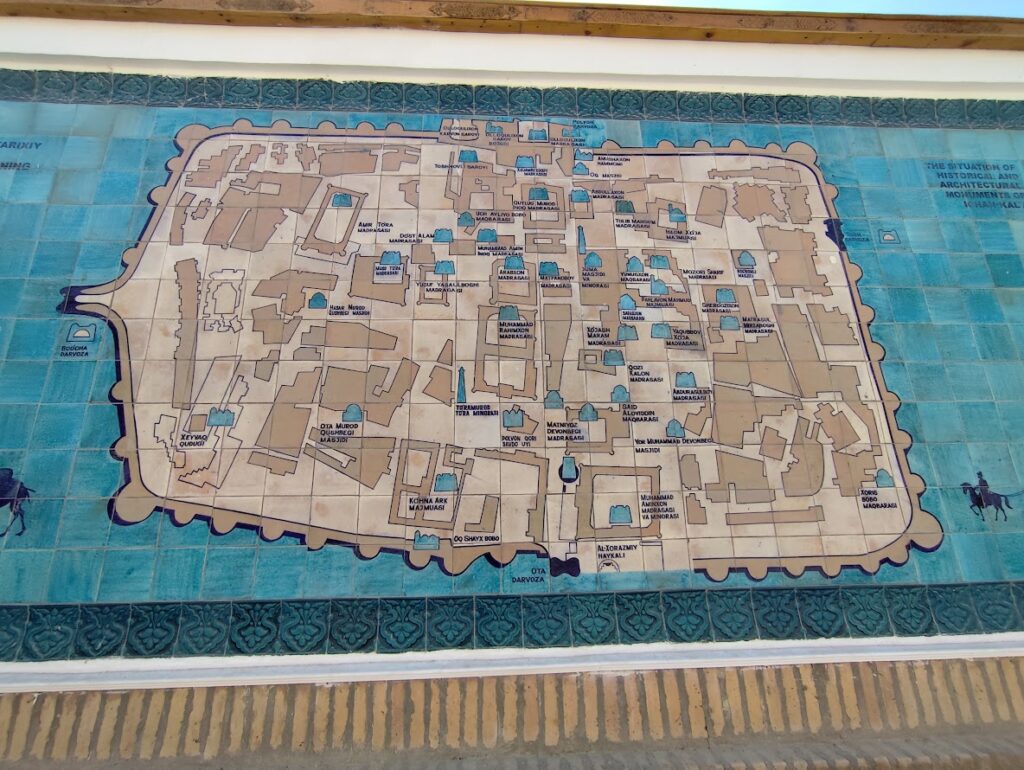 La mappa di Khiva