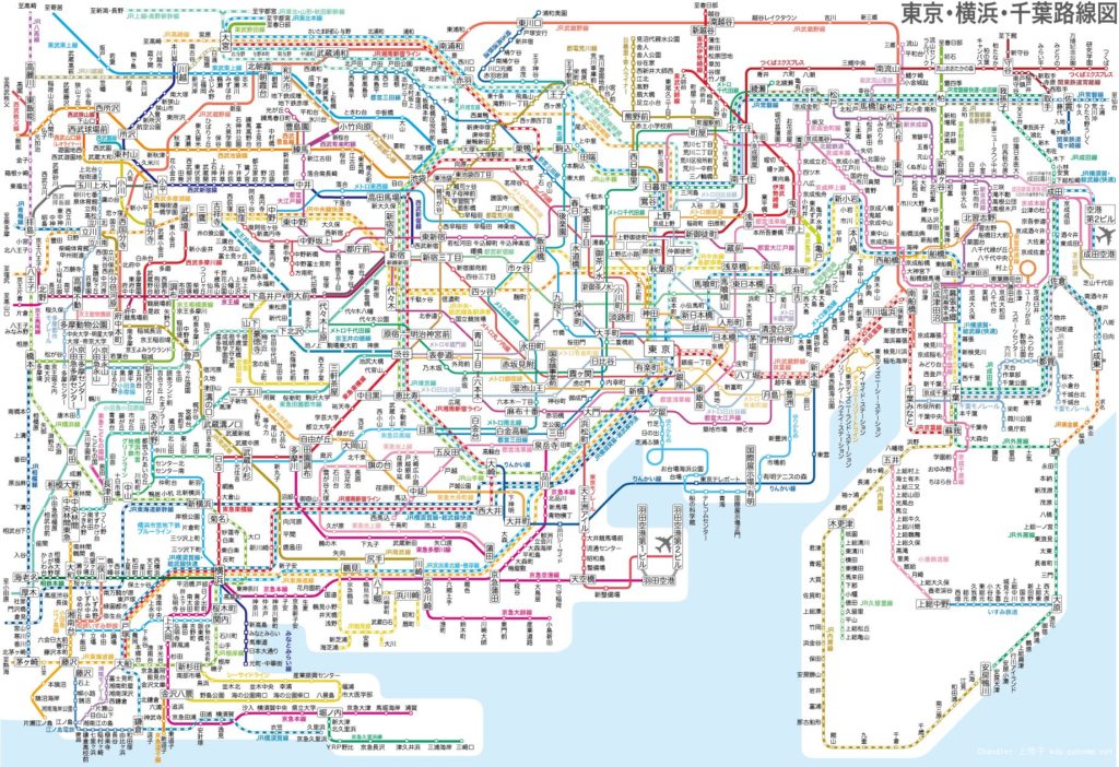 Mappa metropolitana di Tokyo