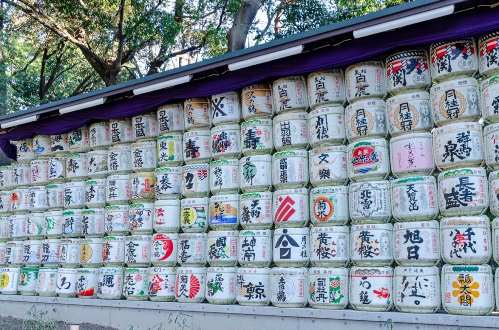 Meiji Jingu Shrine - il sake